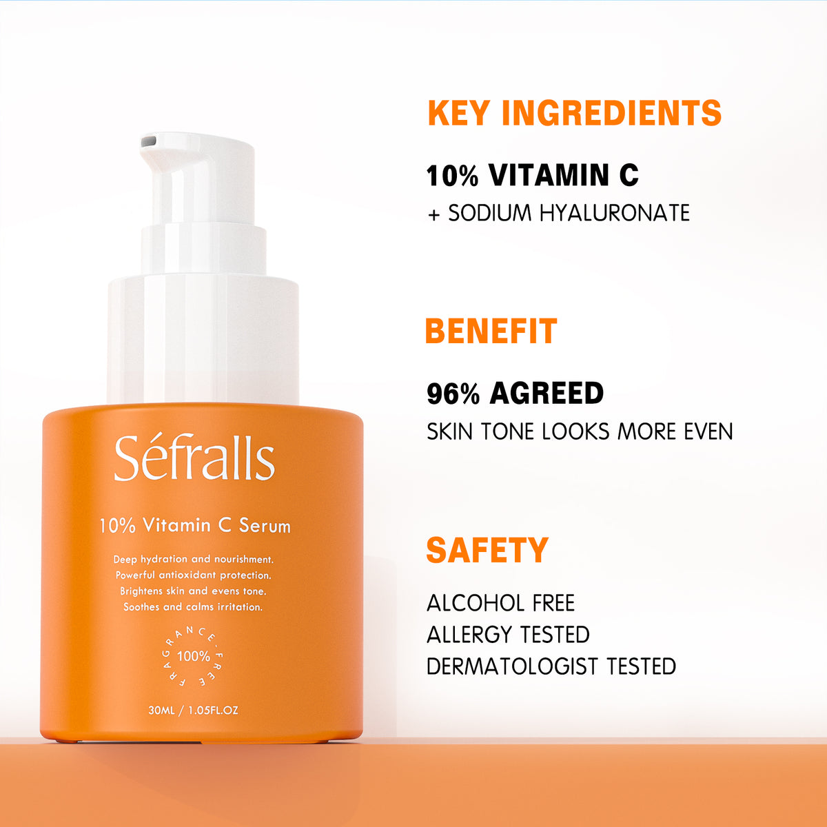 Séfralls Vitamin C + Retinol Serum Duo | Brightening & Skin Renewal Facial Serum Set