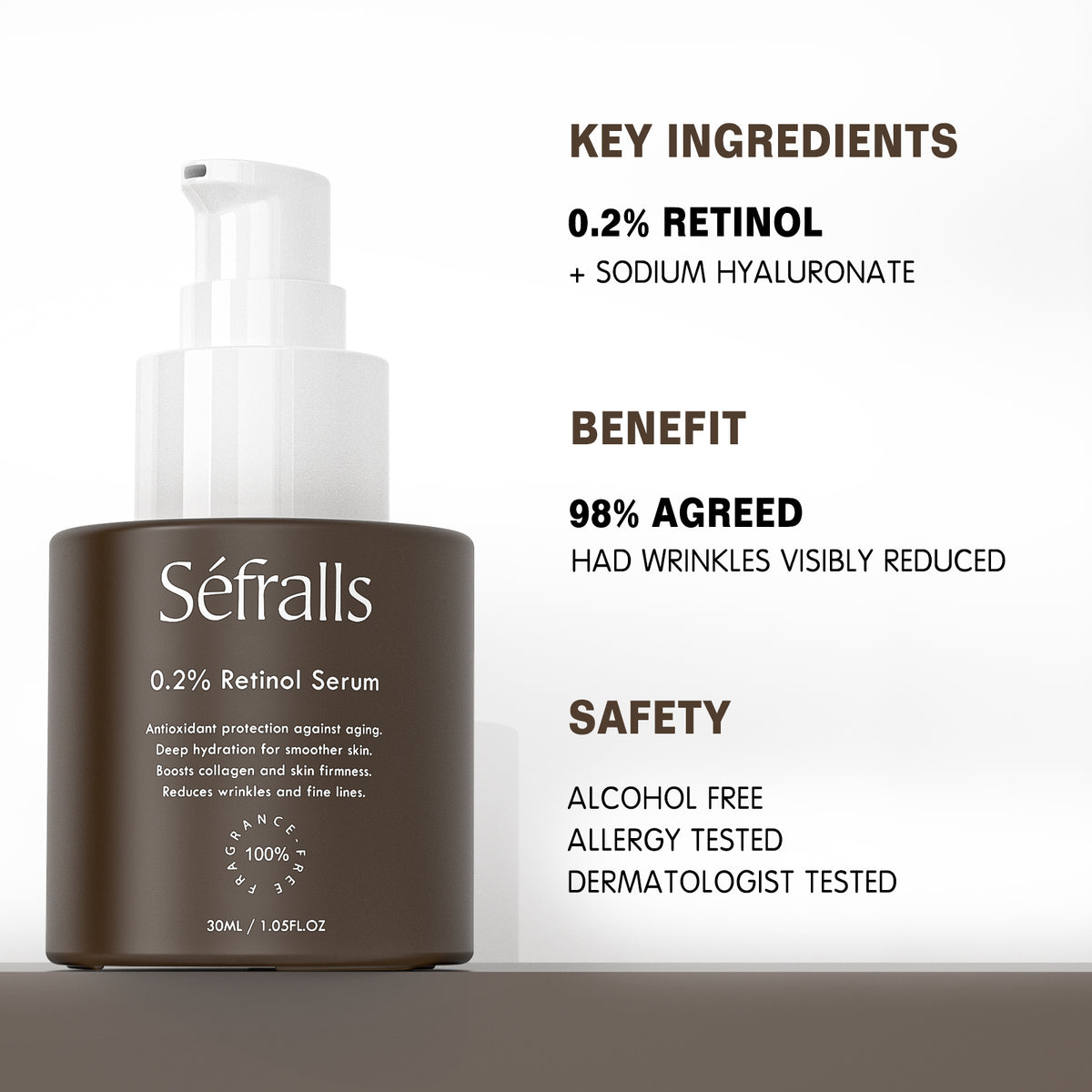 Séfralls Vitamin C + Retinol Serum Duo | Brightening & Skin Renewal Facial Serum Set